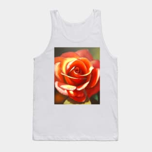 Orange Rose Tank Top